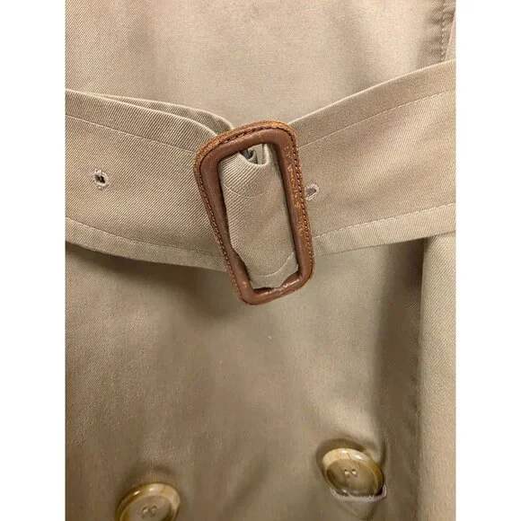 Burberrys Burberry Women's Authentic Vintage Tan Trench Coat Nova Check 38S - Picture 8 of 16